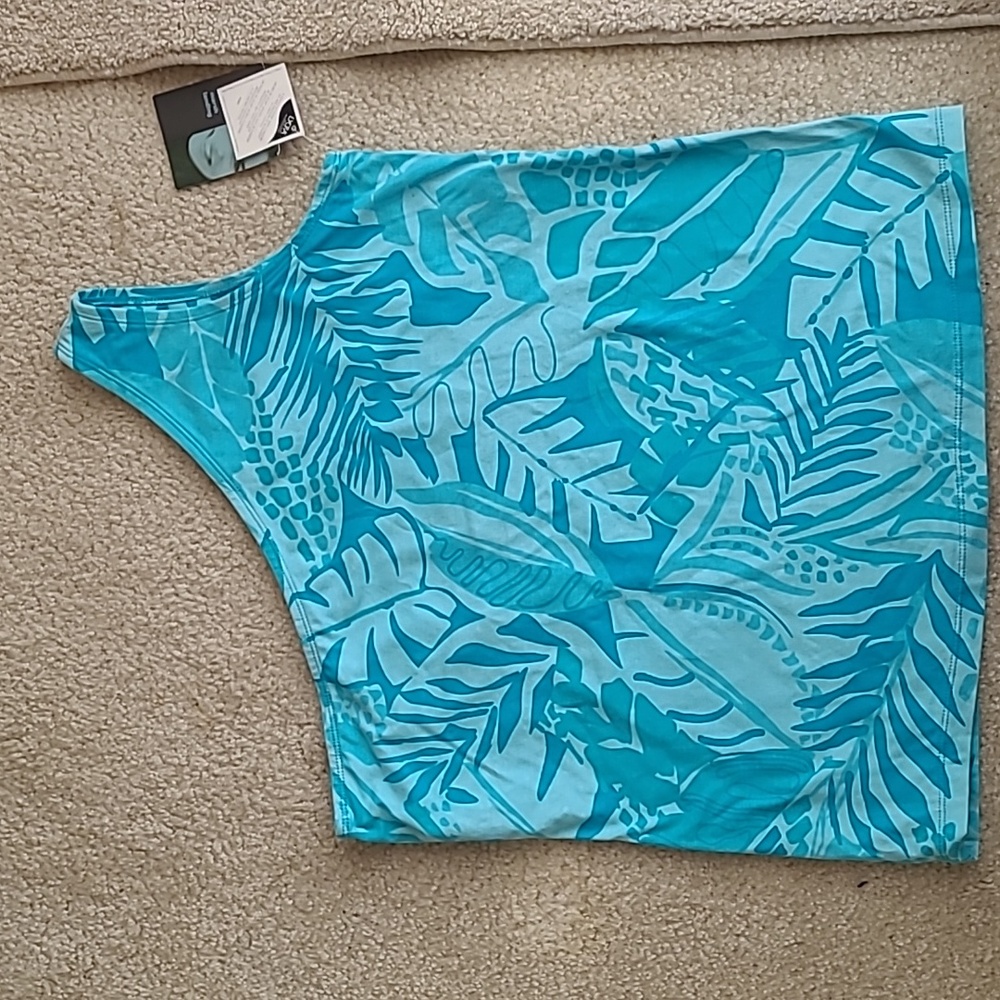 One shoulder cotton/ lycra top